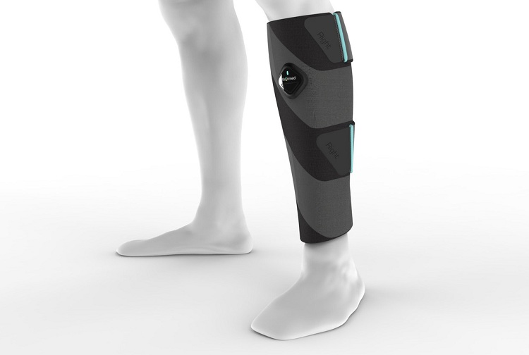 ElastiMed's active compression stocking mimics rhythmic calf muscle contractions and stimulates blood flow